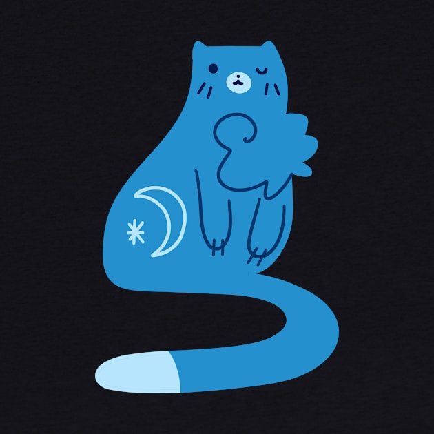 Blue Moon Kitty Cat by saradaboru